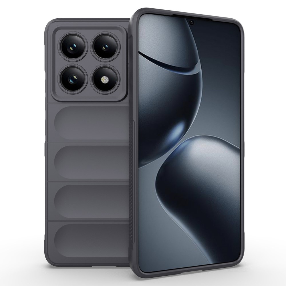 Rugg tartós zselés tok Xiaomi Redmi Note 14 Pro 5G/Poco X7 5G - sötétszürke