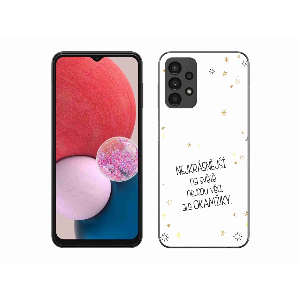 Gél borítás mmCase Samsung Galaxy A13 4G - idézem 4 fehér háttérrel