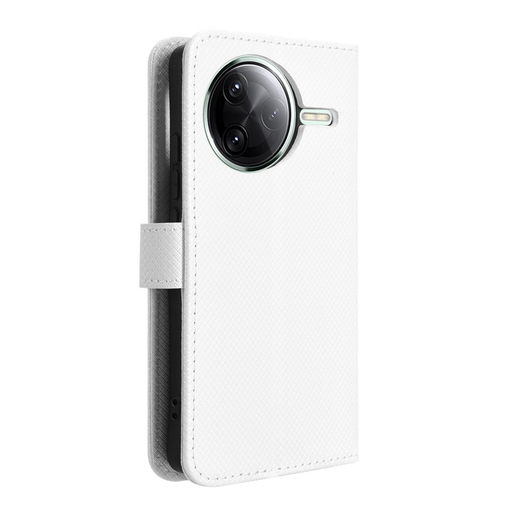 Gyémánt könyv tok a Xiaomi Poco F7 Pro 5G/Poco F7 Ultra 5G készülékhez - fehér