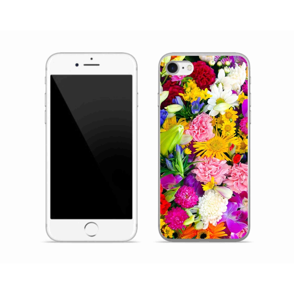 Zselés borítás mmCase iPhone SE (2020) - virág 12