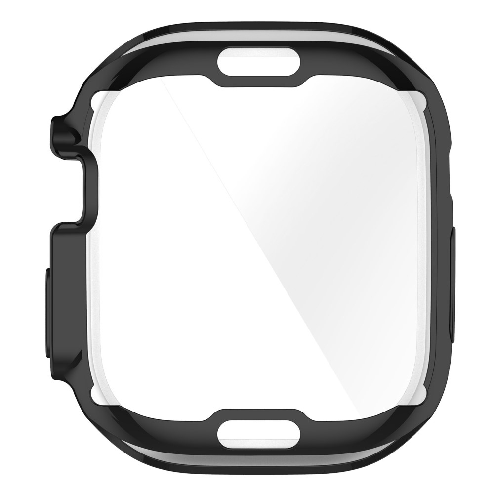 Puha, felpattintható gél védőtok Apple Watch Ultra/Ultra 2 49 mm-es órához - fekete