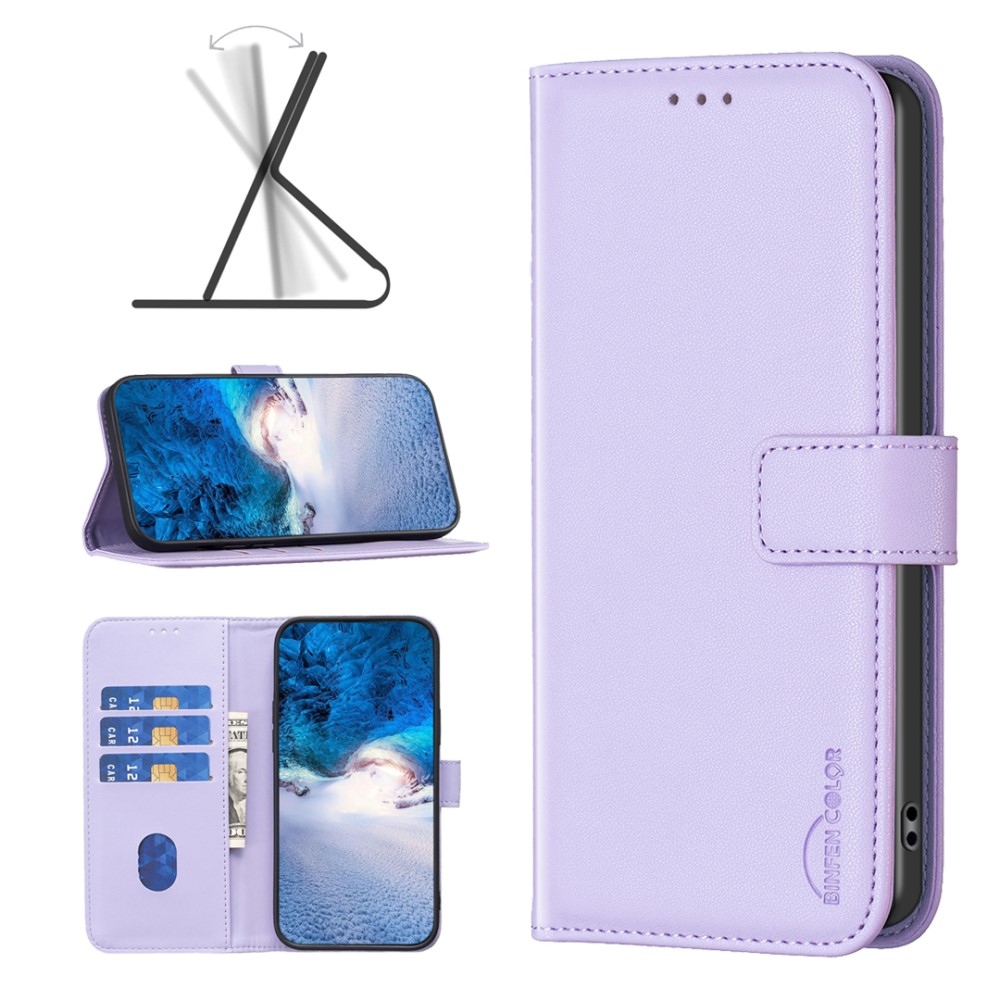 BNF könyvtáska Honor X7b/Honor 90 Smart készülékhez - világos lila