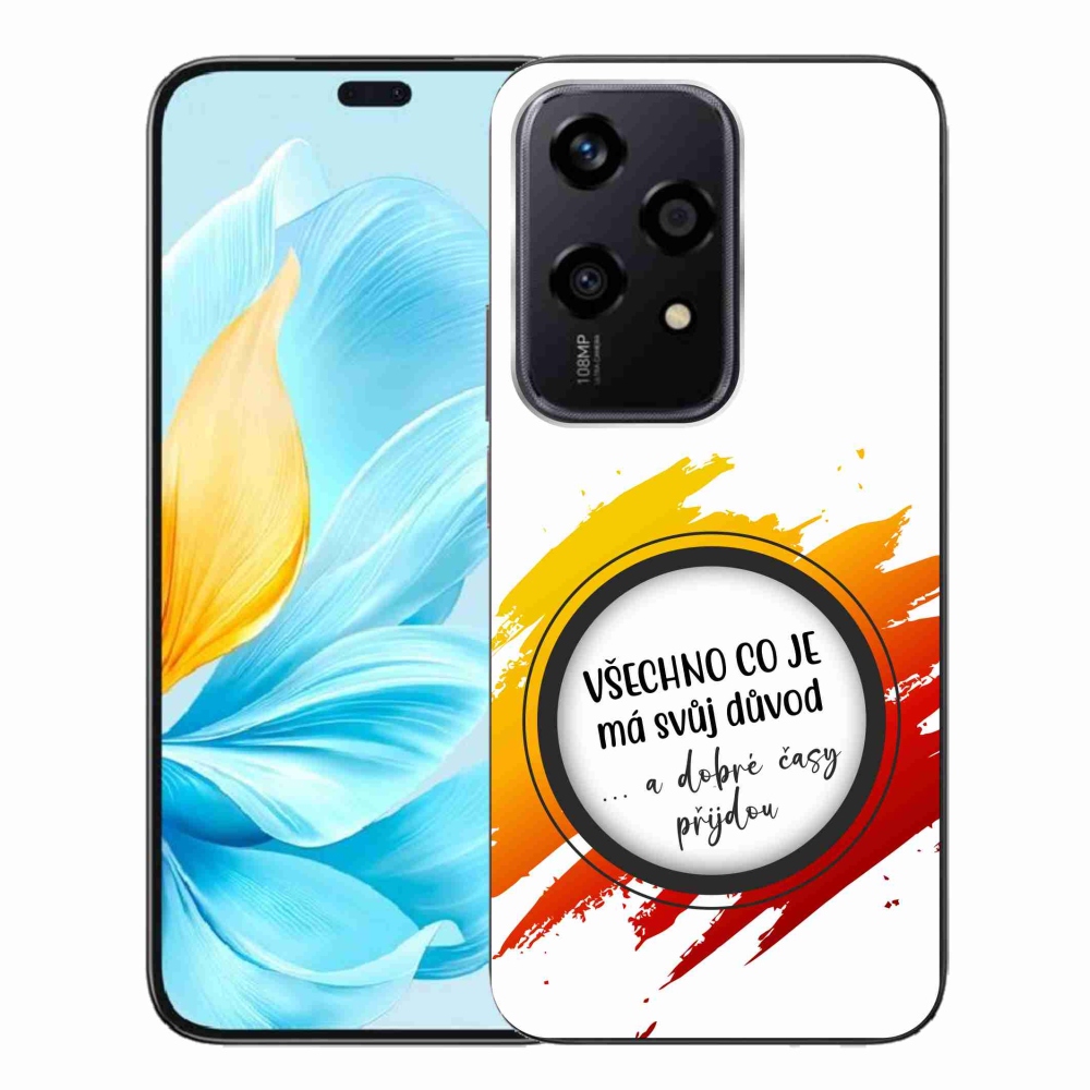 Zselés borító mmCase a Honor 200 Lite 5G készülékhez - idézet 3 fehér háttér