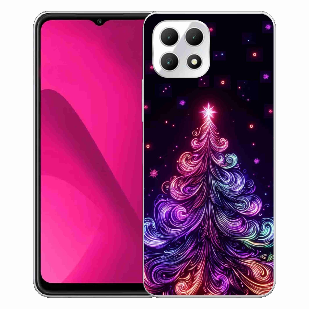 Zselés borítás mmCase a T-Mobile T Phone 2 készülékhez - neon karácsonyfa 1