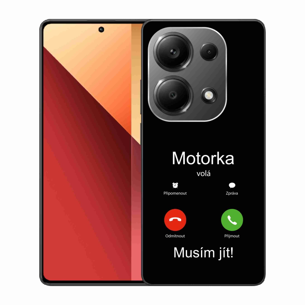 Gél borítás mmCase a Xiaomi Redmi Note 13 Pro 4G/Poco M6 Pro - motoros hívások fekete háttérrel