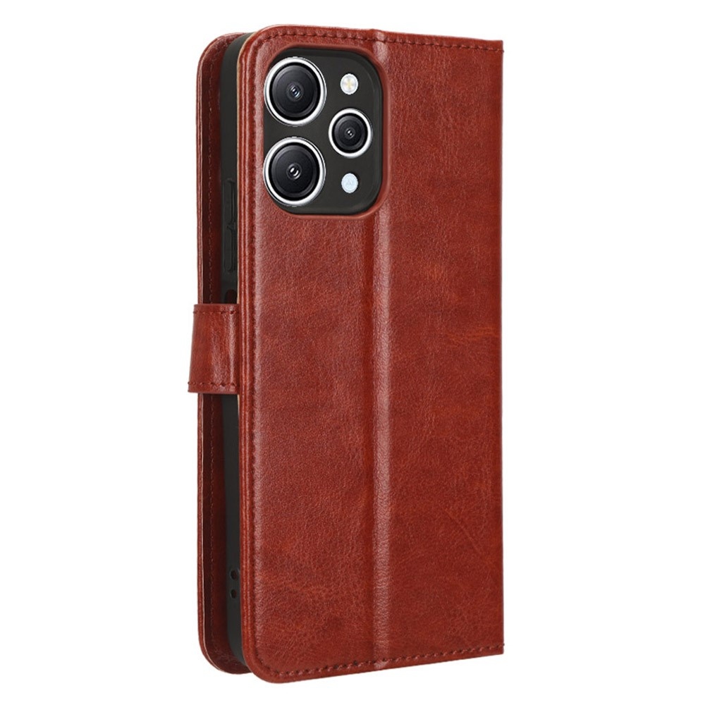 Ló könyv tok Xiaomi Redmi 12 4G/5G - barna