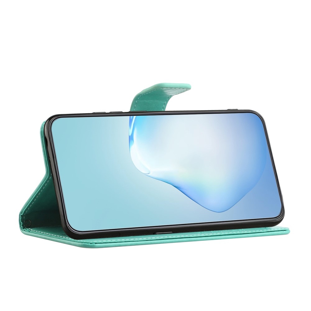 Fás könyv tok Samsung Galaxy A35 5G - teal színű