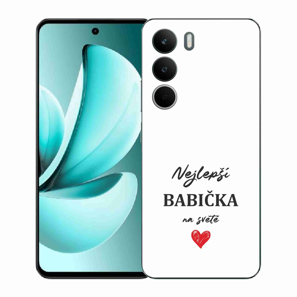 Gél borítás mmCase a Realme C71 készülékhez - Best Grandma 1 fehér háttér