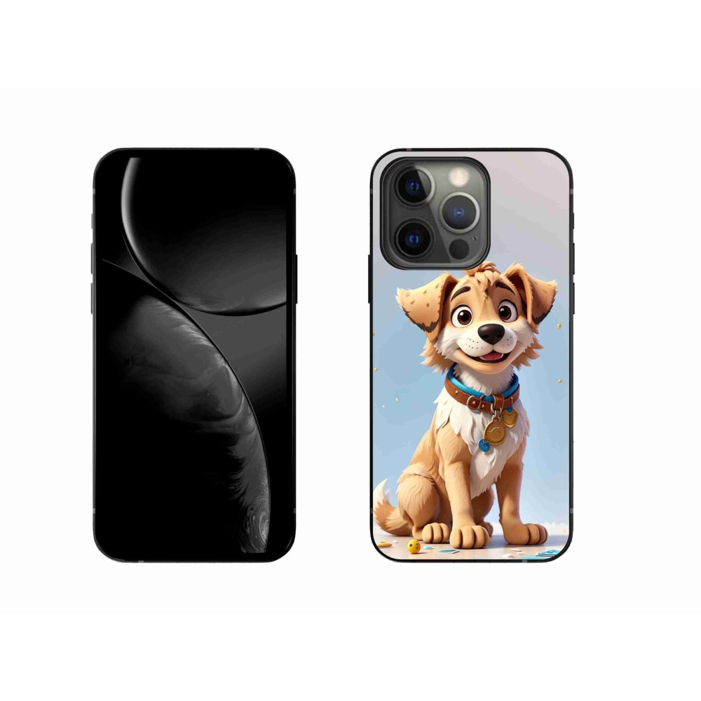 Gél borítás mmCase iPhone 13 Pro készülékhez - rajzfilm kiskutya