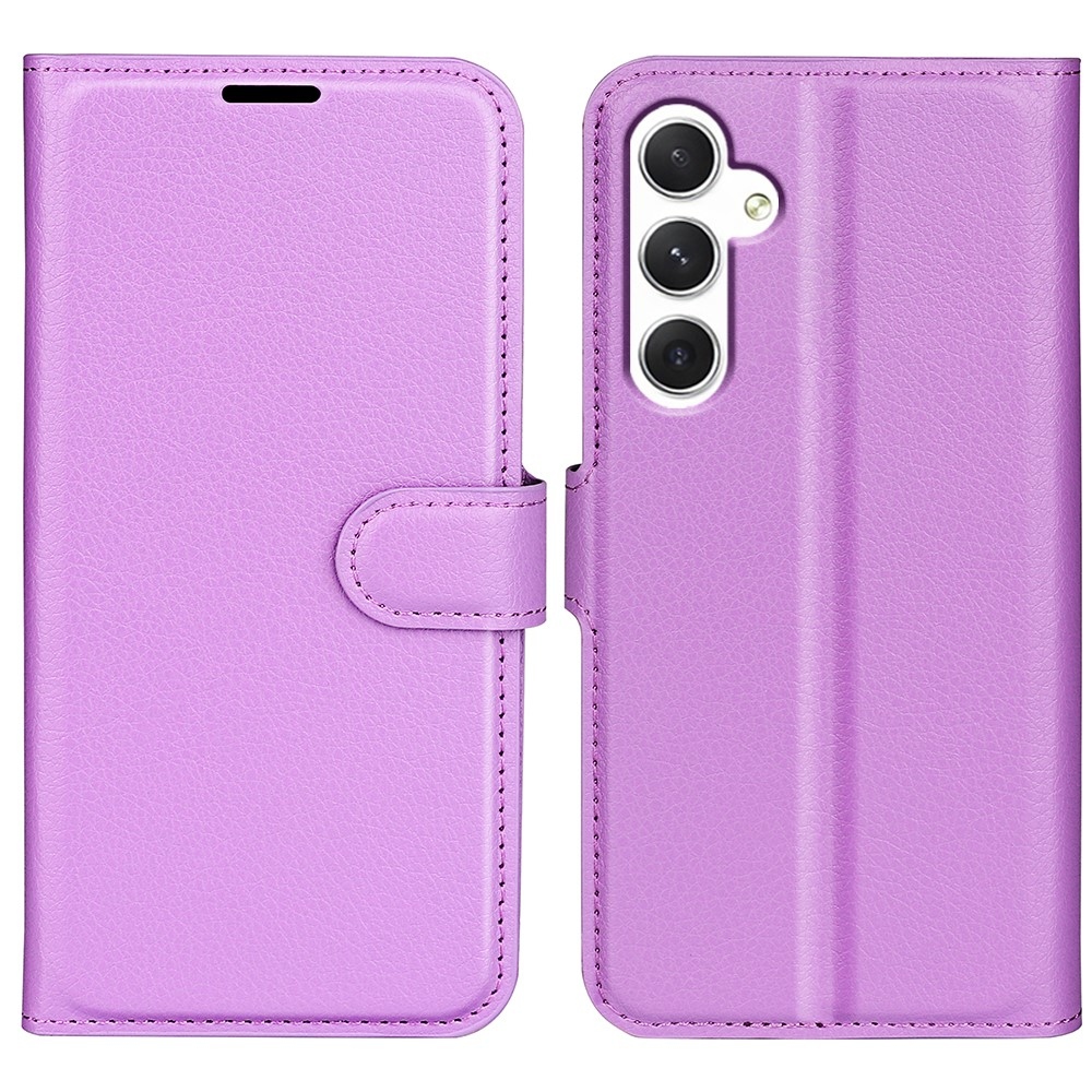 Litchi könyv tok Samsung Galaxy S24 készülékhez - lila