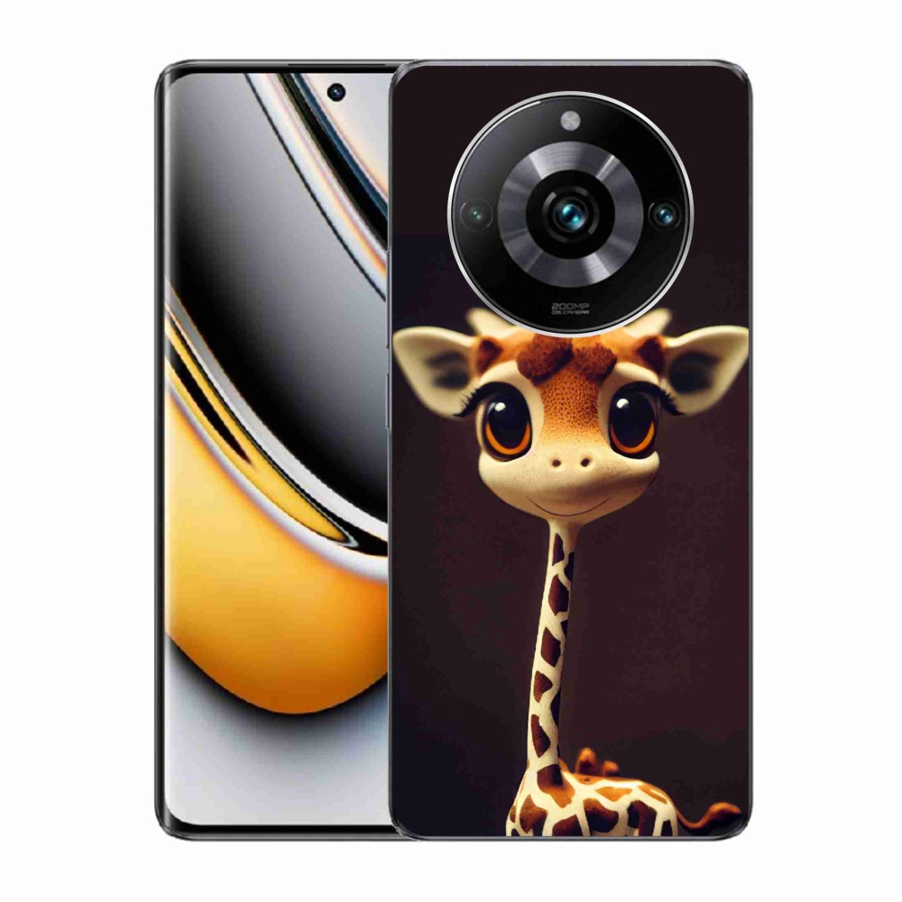 Zselés borítás mmCase a Realme 11 Pro/11 Pro+ készülékhez - kis zsiráf