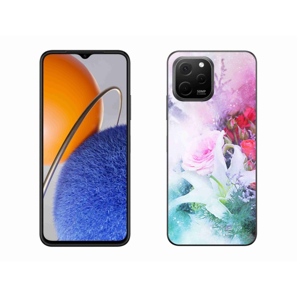 Gél borító mmCase a Huawei Nova Y61 készülékhez - virágok 4