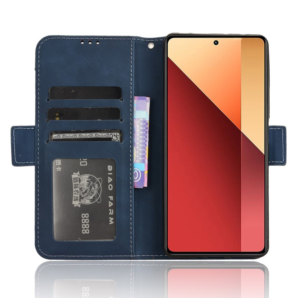 Kártyás könyv tok Xiaomi Redmi Note 14S/Note 13 Pro 4G/Poco M6 Pro - kék