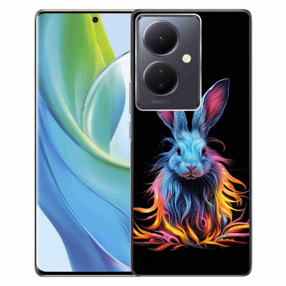 Zselés borítás mmCase a Vivo V29 Lite 5G-n - absztrakt nyúl