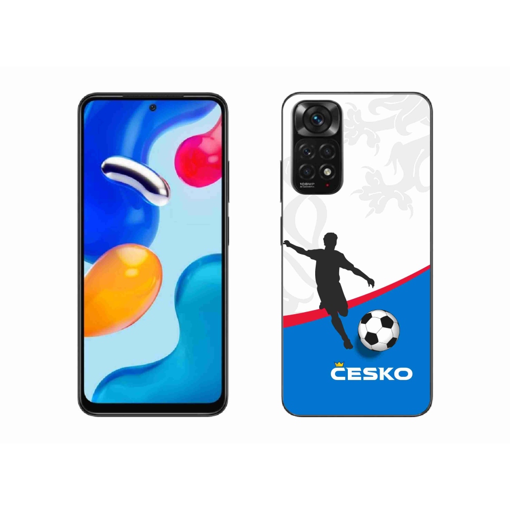 Gél borítás mmCase a Xiaomi Redmi Note 11S 4G - futball Csehország 1