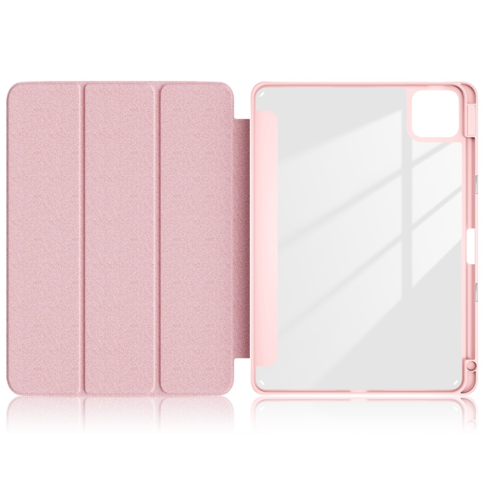 Ügyes záró tablet tok Xiaomi Pad 6S Pro - rózsaszín