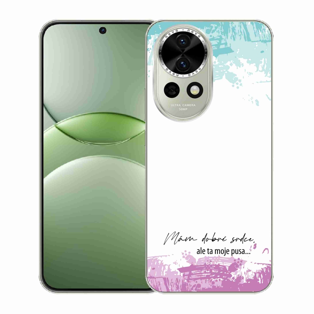 Gél borító mmCase a Huawei Nova 13 5G számára - vicces szöveg 3 fehér háttérrel