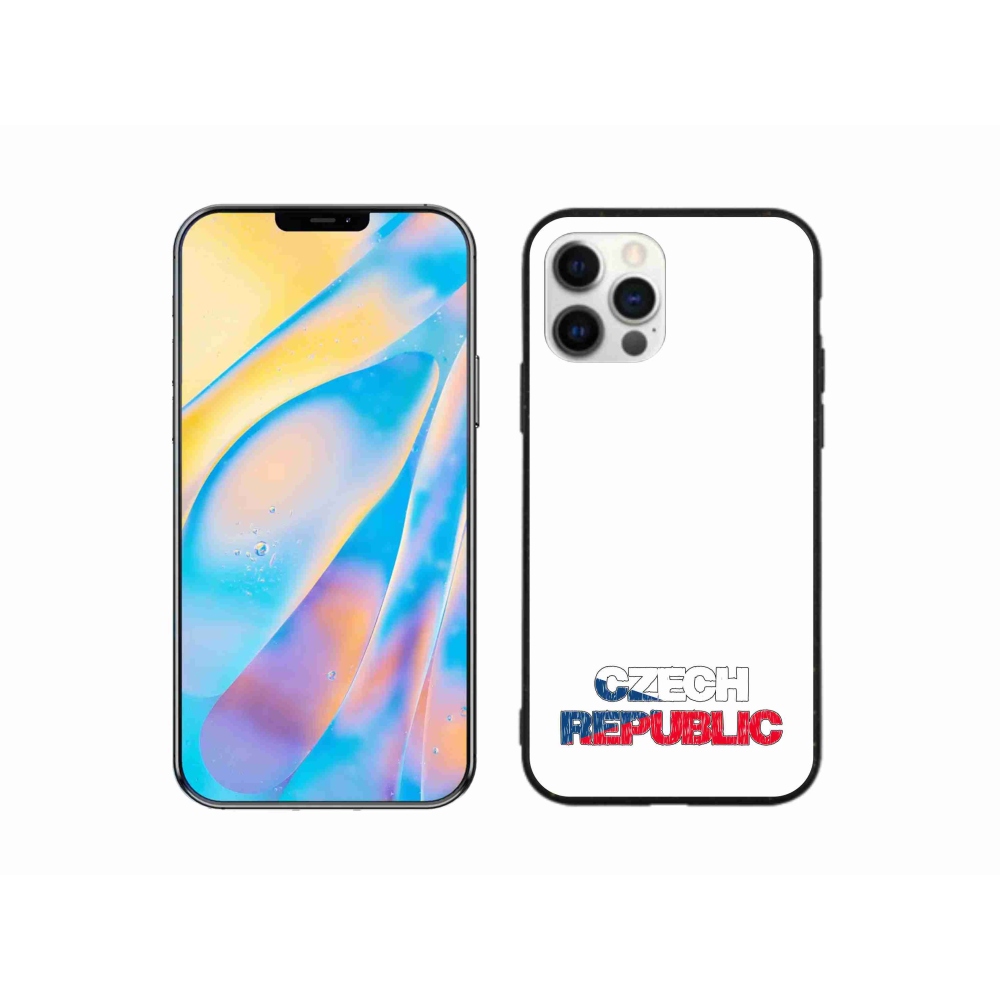 Gél borítás mmCase iPhone 12 készülékhez - Csehország fehér háttér