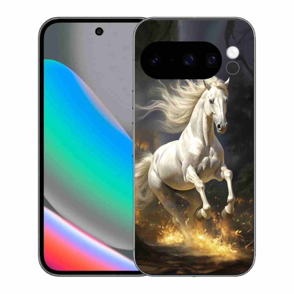 Gél borítás mmCase a Google Pixel 10 Pro készülékhez - Fehér ló 2