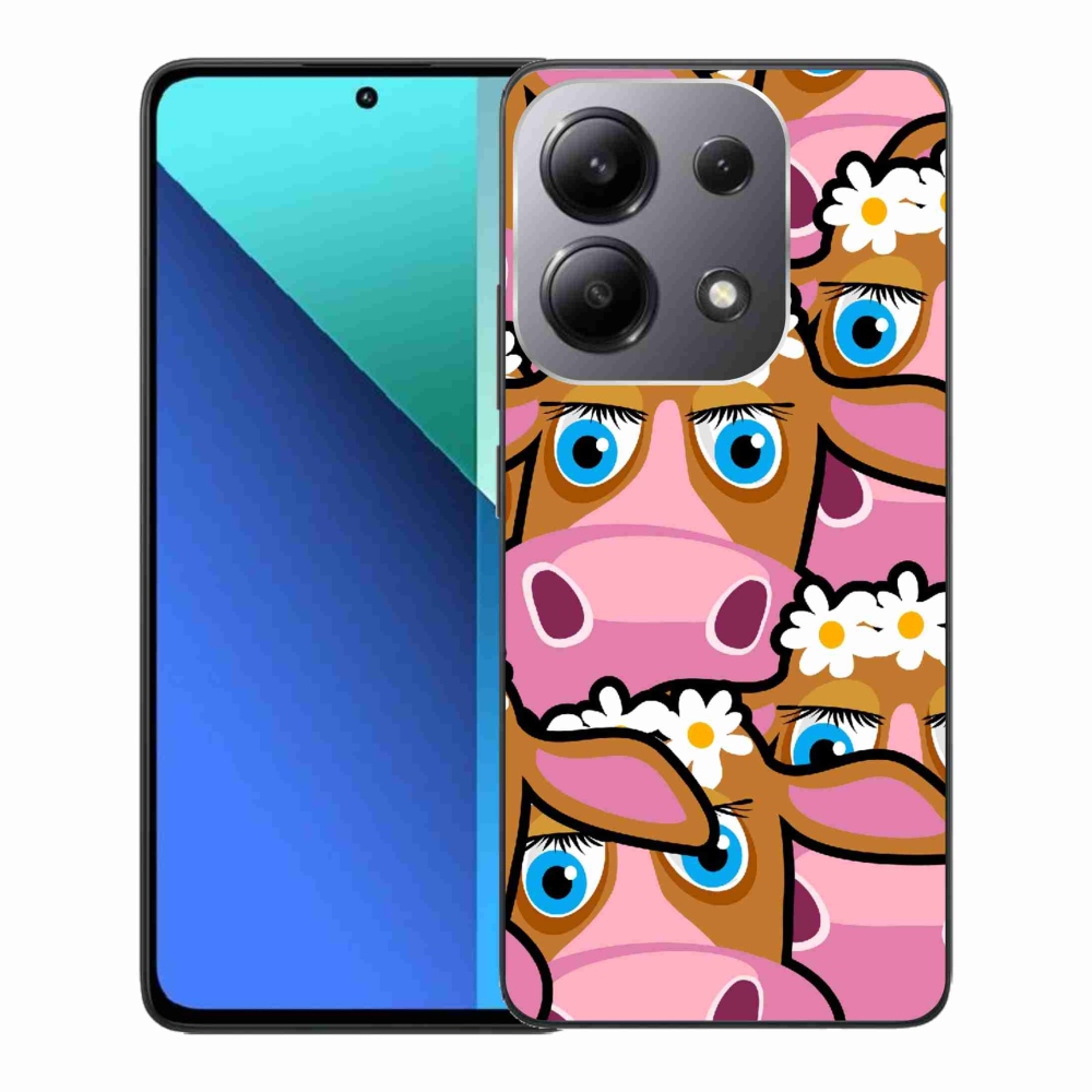 Gél borító mmCase a Xiaomi Redmi Note 13-hoz - rajzfilm tehenek