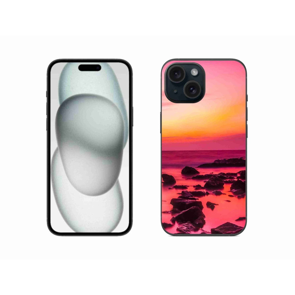 Zselés borítás mmCase iPhone 15 készülékhez - tenger és ragyogás