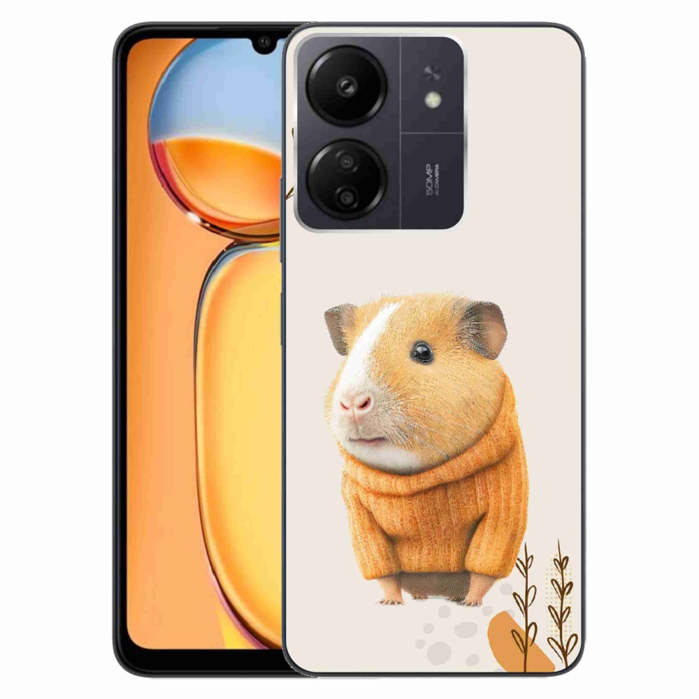 Gél borítás mmCase a Xiaomi Poco C65/Redmi 13C számára - tengerimalac pulóverben
