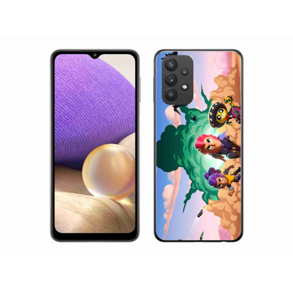 Gél borítás mmCase Samsung Galaxy A32 5G - verekedés csillagok