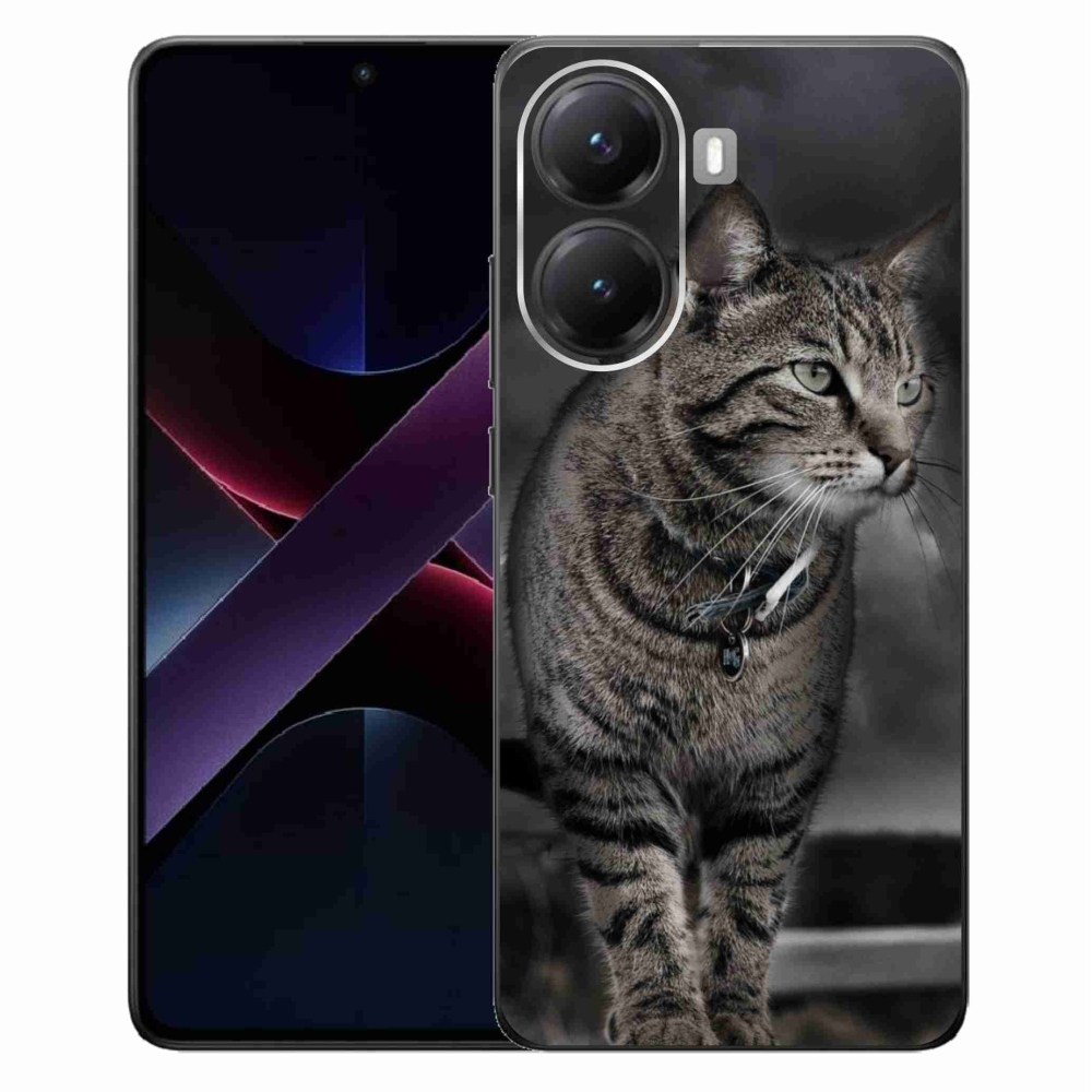 Gél borítás mmCase a Xiaomi Poco X7 Pro 5G számára - macska