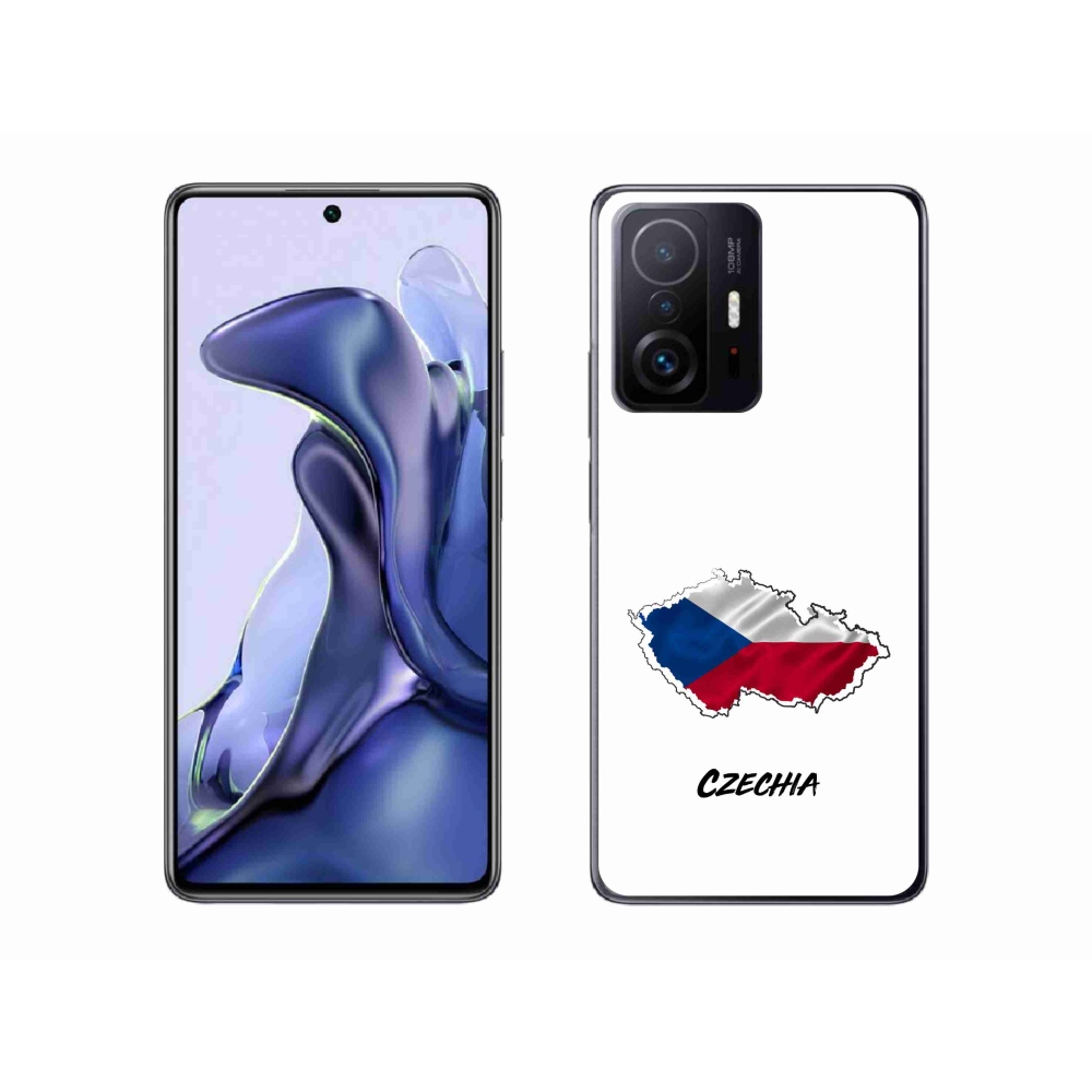 Gél borítás mmCase a Xiaomi 11T-hez - Csehország fehér háttér