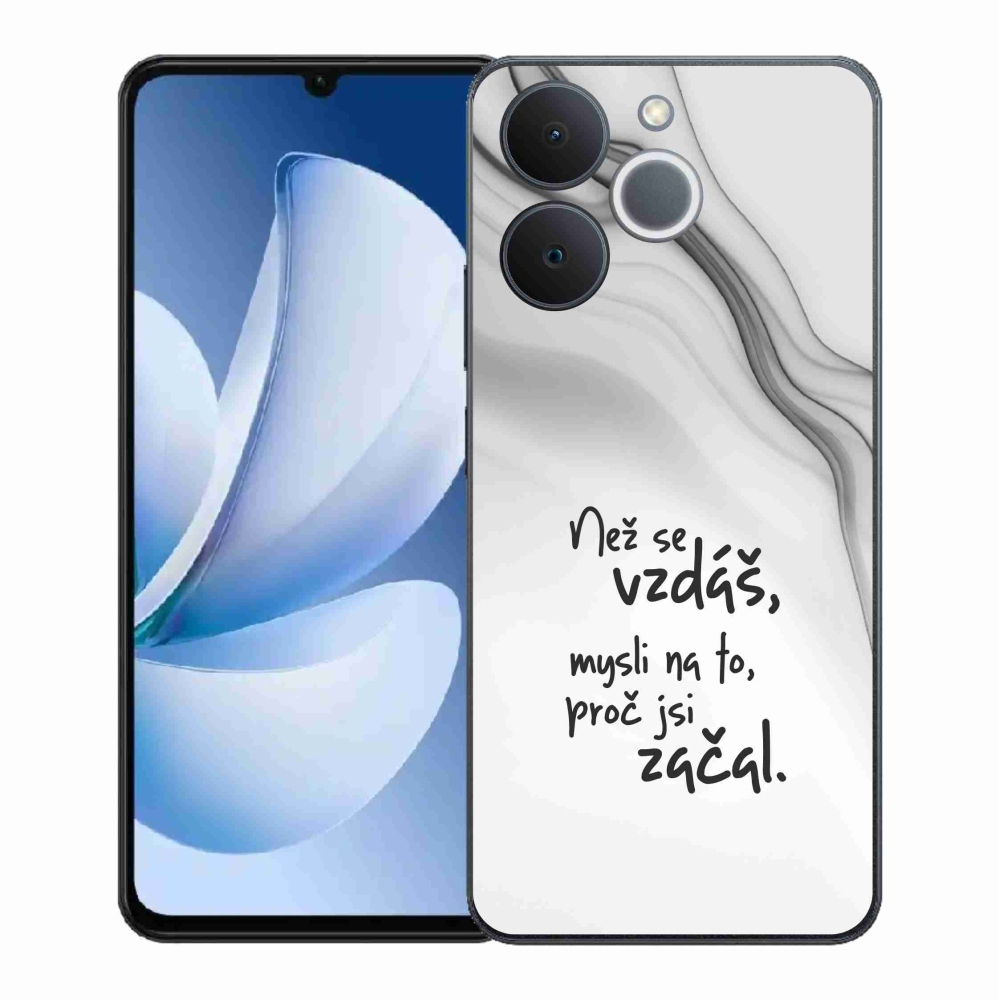 Gél borító mmCase a Realme Note 70T készülékhez - idézet 2 fehér háttér