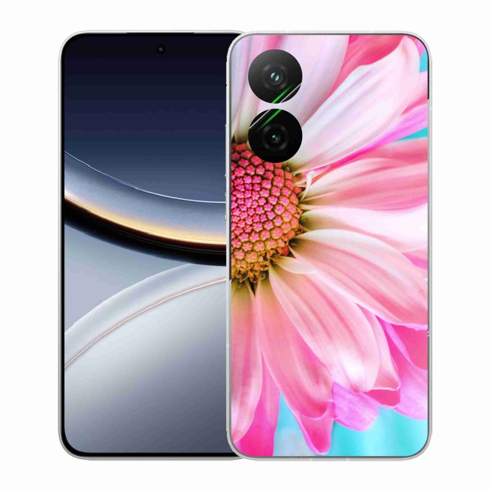 Gél borítás mmCase a Xiaomi Poco F7 5G-hez - rózsaszín virág