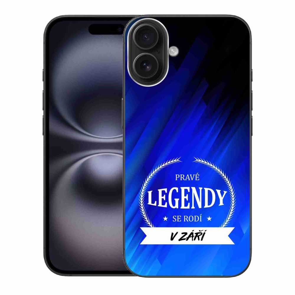 Gél borítás mmCase iPhone 16 Plus készülékhez - Legendák szeptemberben kék háttérrel