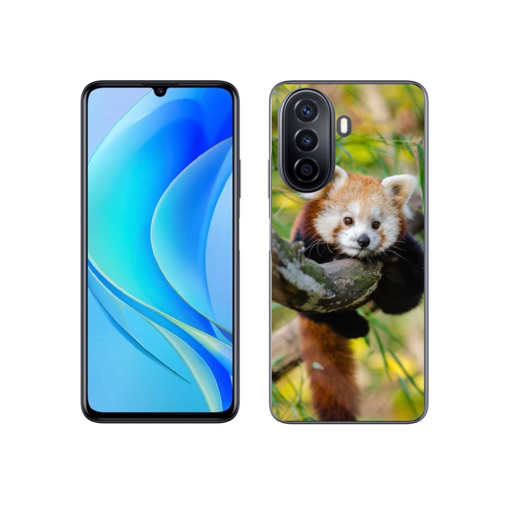 Gél borítás mmCase a Huawei Nova Y70 készülékhez - panda piros
