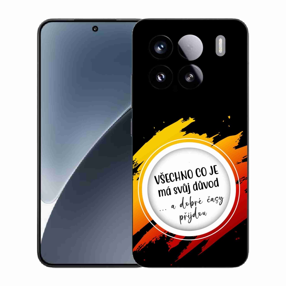 Gél borító mmCase a Xiaomi 15 - idézet 3 fekete háttérrel