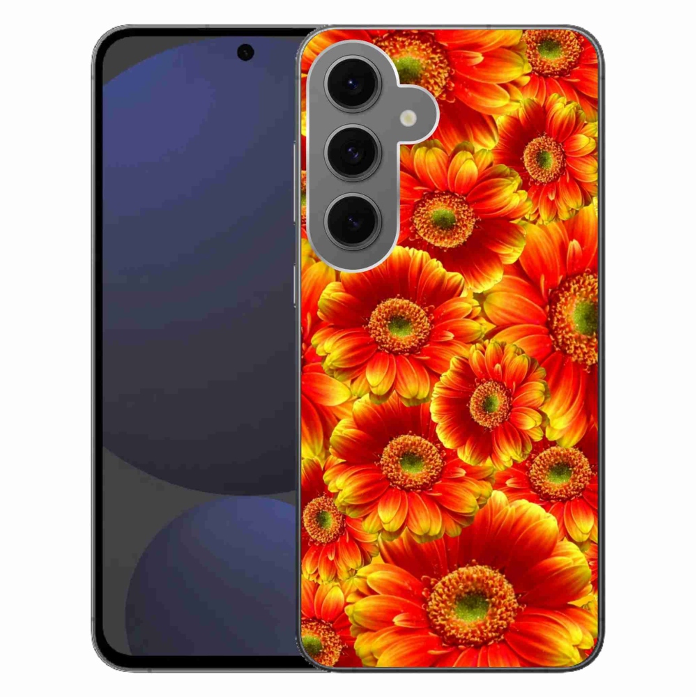 Gél védőhuzat mmCase Samsung Galaxy S24 FE - gerbera 1