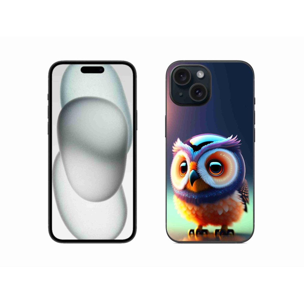 Zselés borítás mmCase iPhone 15 készülékhez - bagoly
