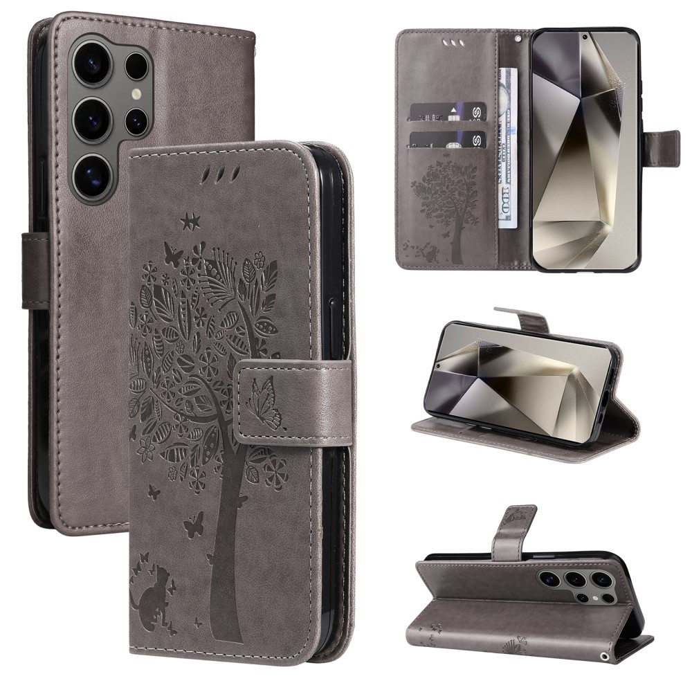 Fák könyve tok Samsung Galaxy S25 Ultra - szürke
