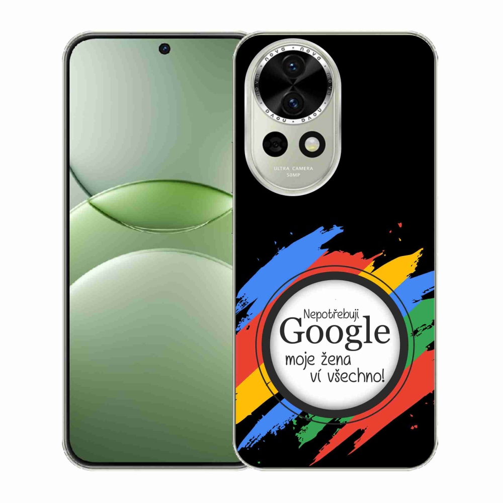 Gél borító mmCase a Huawei Nova 13 5G-n - a nő mindent tud fekete háttérrel