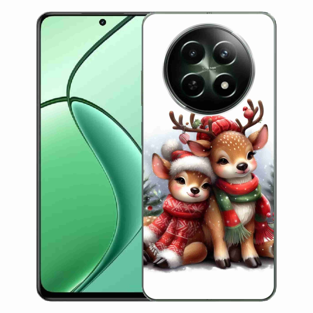 Gél borítás mmCase a Realme 12 5G/12x 5G készülékhez - karácsonyi rénszarvas