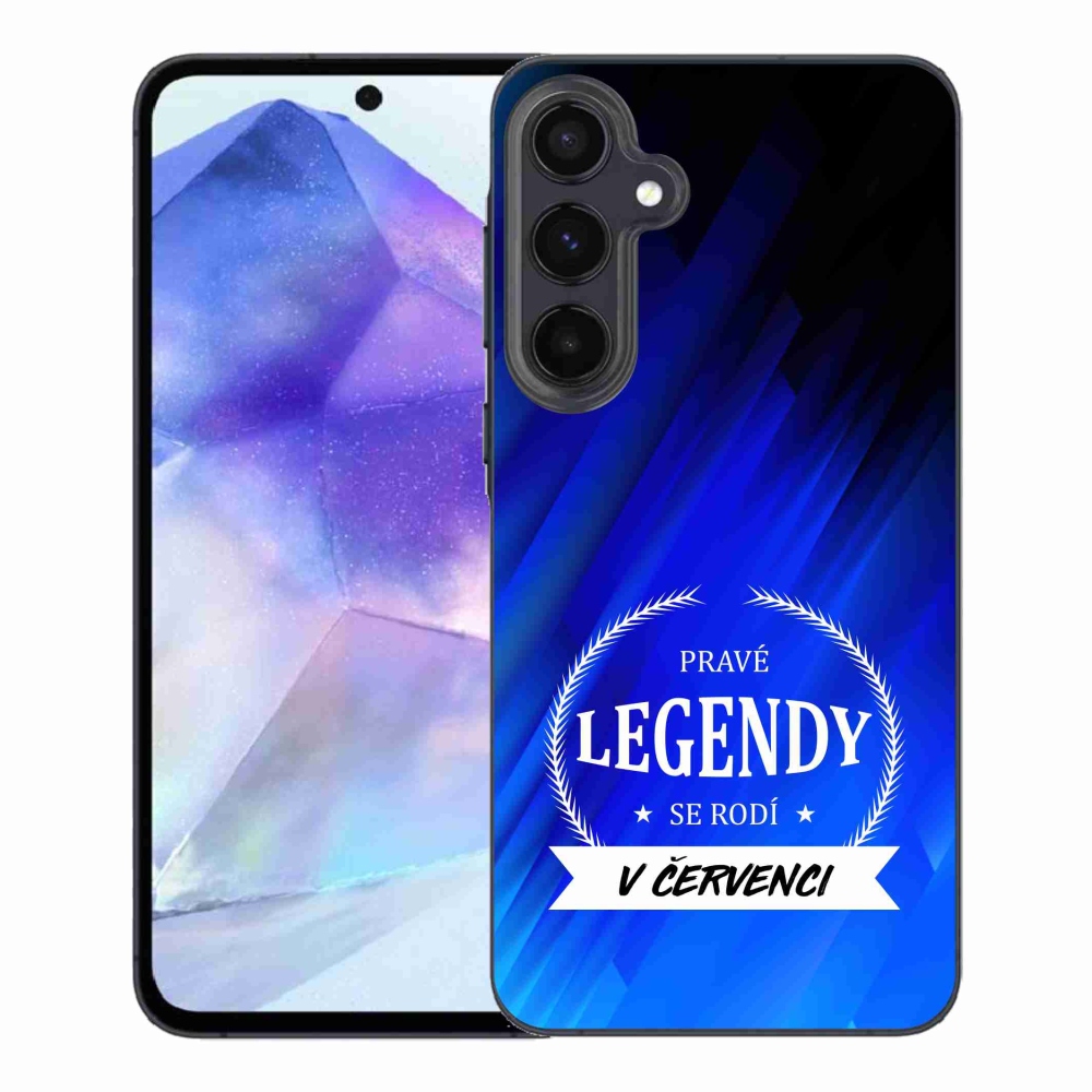 Gél borítás mmCase Samsung Galaxy A55 5G - Legends in July kék háttérrel