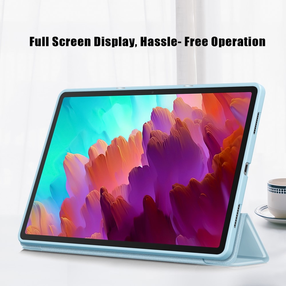 Ügyes záró tok Lenovo Tab P12 táblagéphez - világoskék színben