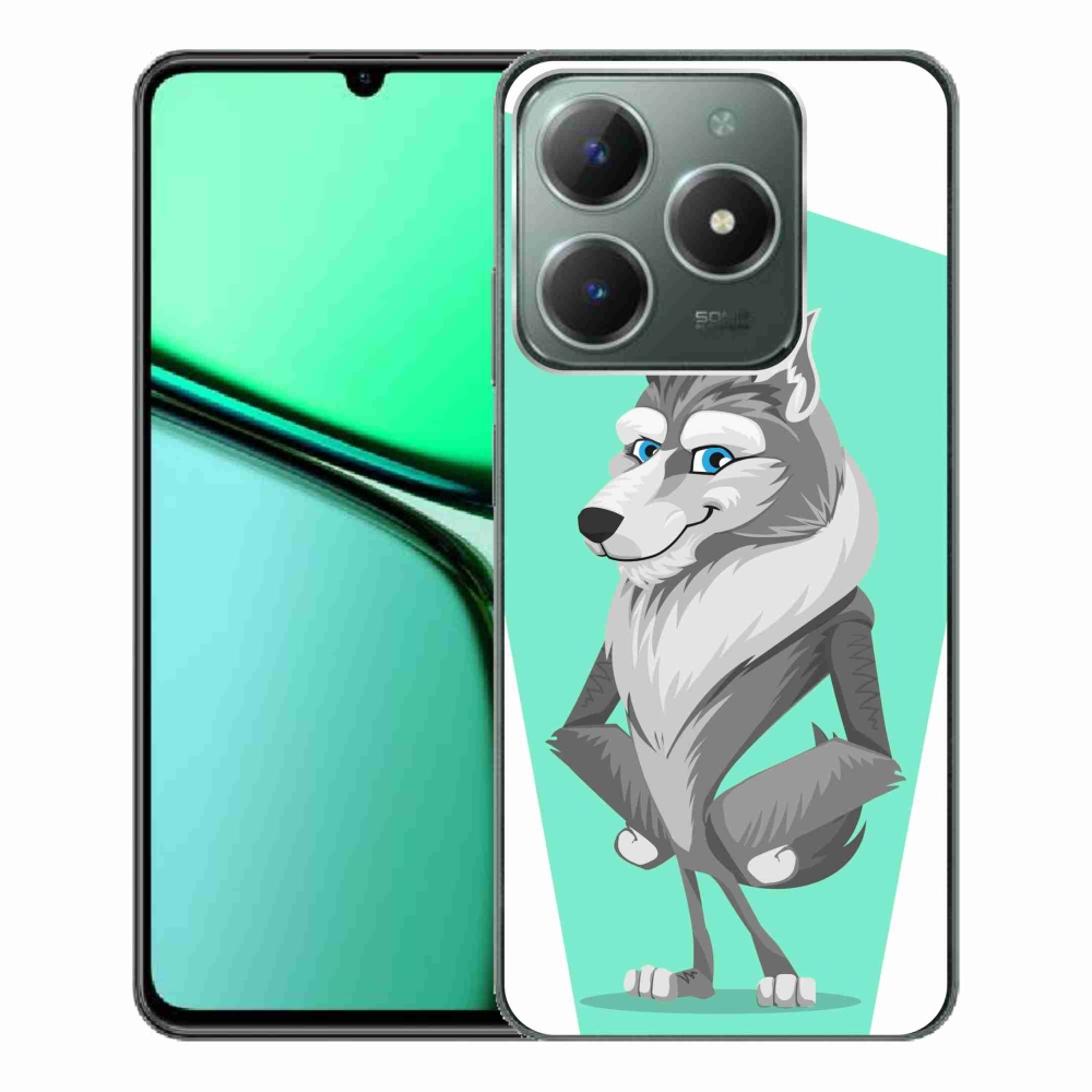 Zselés borítás mmCase a Realme C61 készülékhez - rajzfilmfarkas