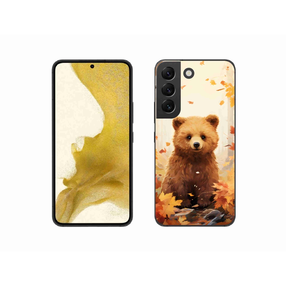 Zselés borítás mmCase Samsung Galaxy S22 5G - medve az erdőben