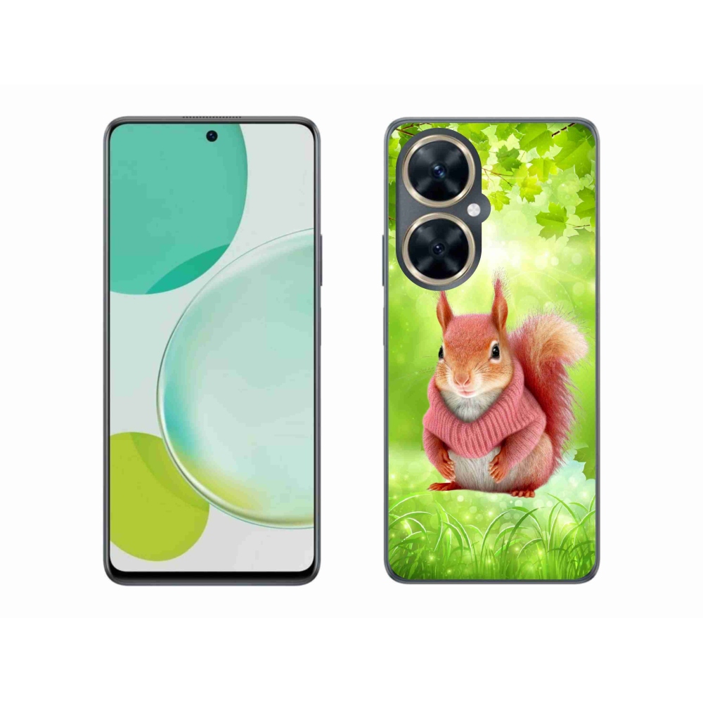 Gél borítás mmCase a Huawei Nova 11i készülékhez - mókus pulóverben