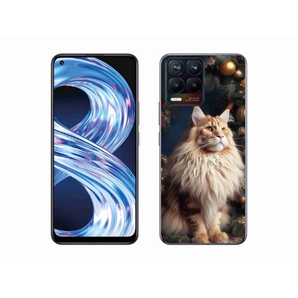 Gél borítás mmCase a Realme 8 Pro-hoz - macska a fánál