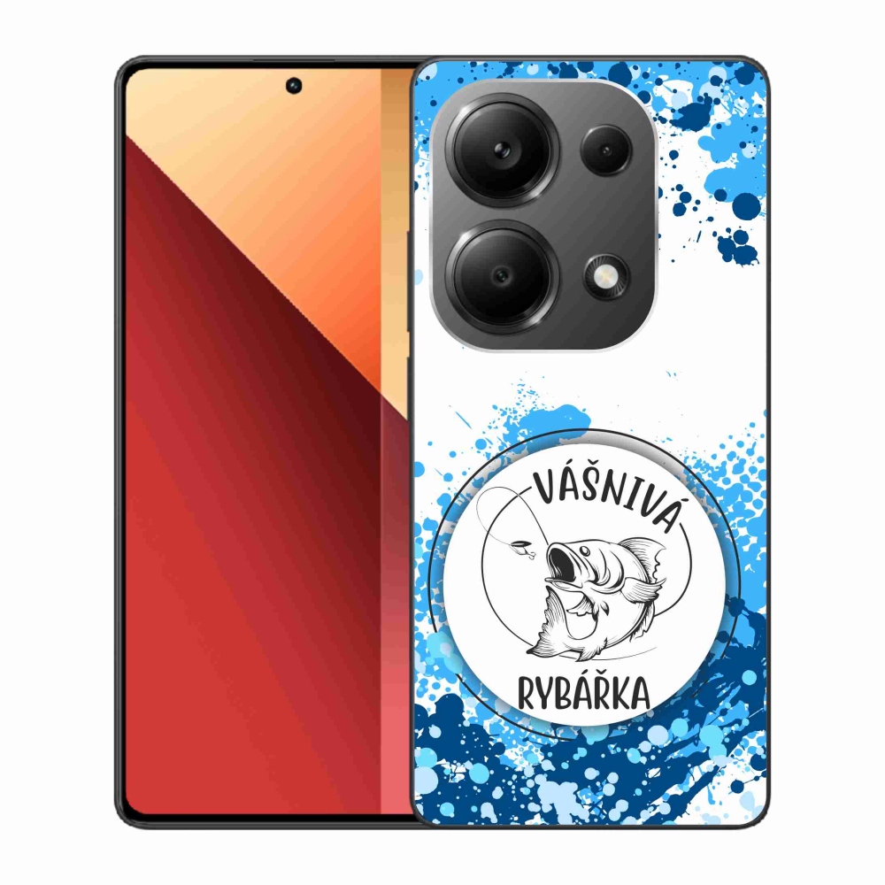 Gél borítás mmCase a Xiaomi Redmi Note 13 Pro 4G/Poco M6 Pro - szenvedélyes halász fehér háttérrel