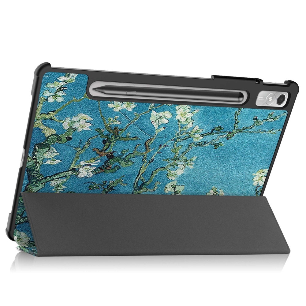 Nyomtatás intelligens záró tok Lenovo Tab P11 Pro (2.Gen) - fehér virágok