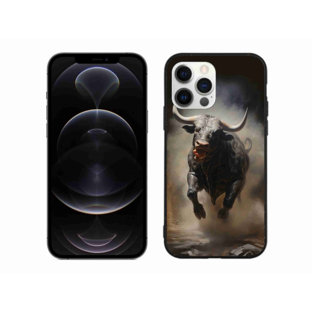 Zselés borítás mmCase iPhone 12 Pro Max készülékhez - dühös bika