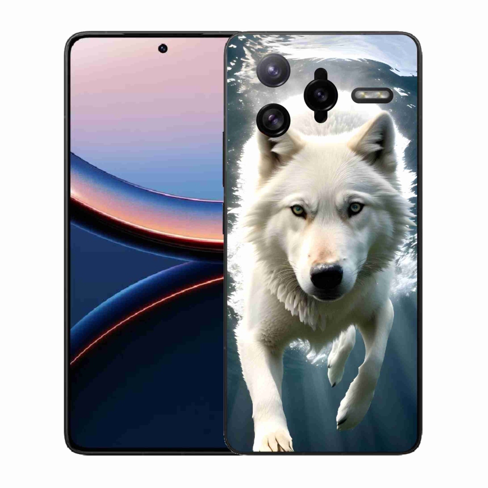 Gél borítás mmCase a Xiaomi Poco F7 Ultra számára - fehér farkas