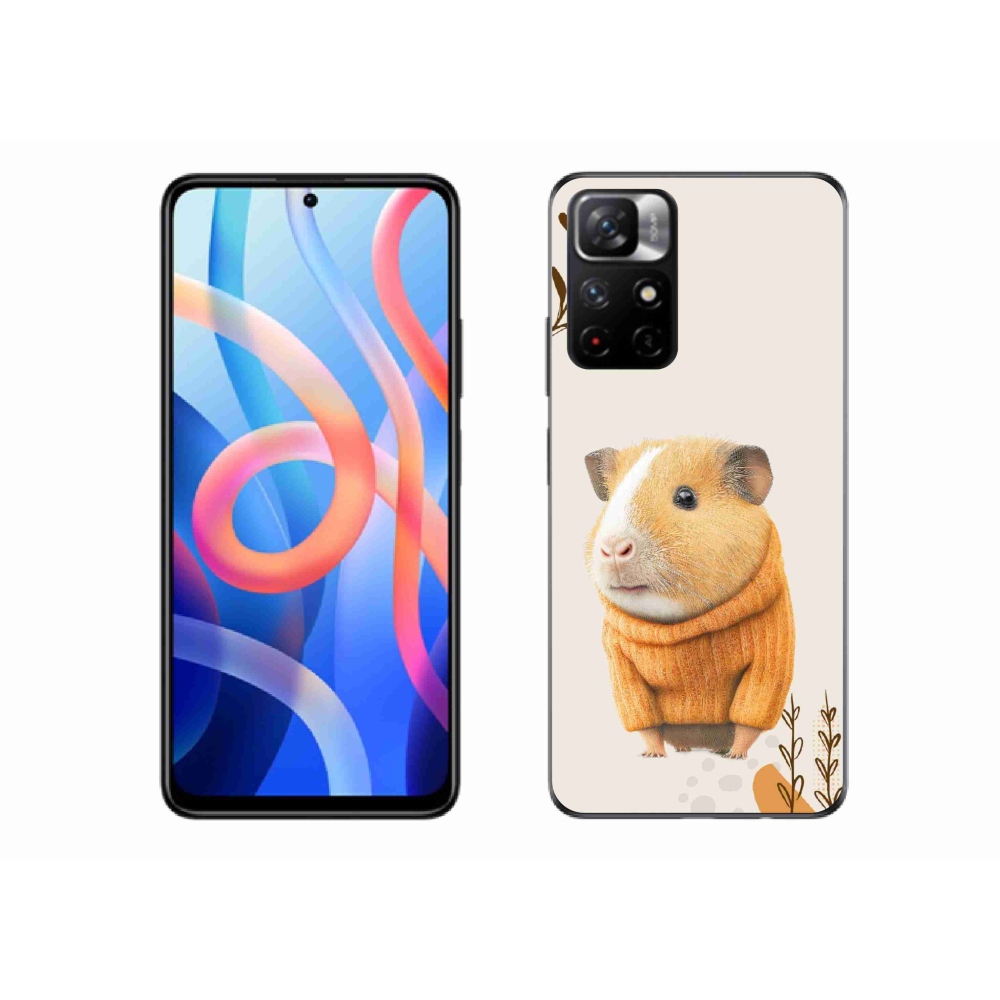 Gél borítás mmCase a Xiaomi Redmi Note 11S 5G számára - tengerimalac a pulóverben